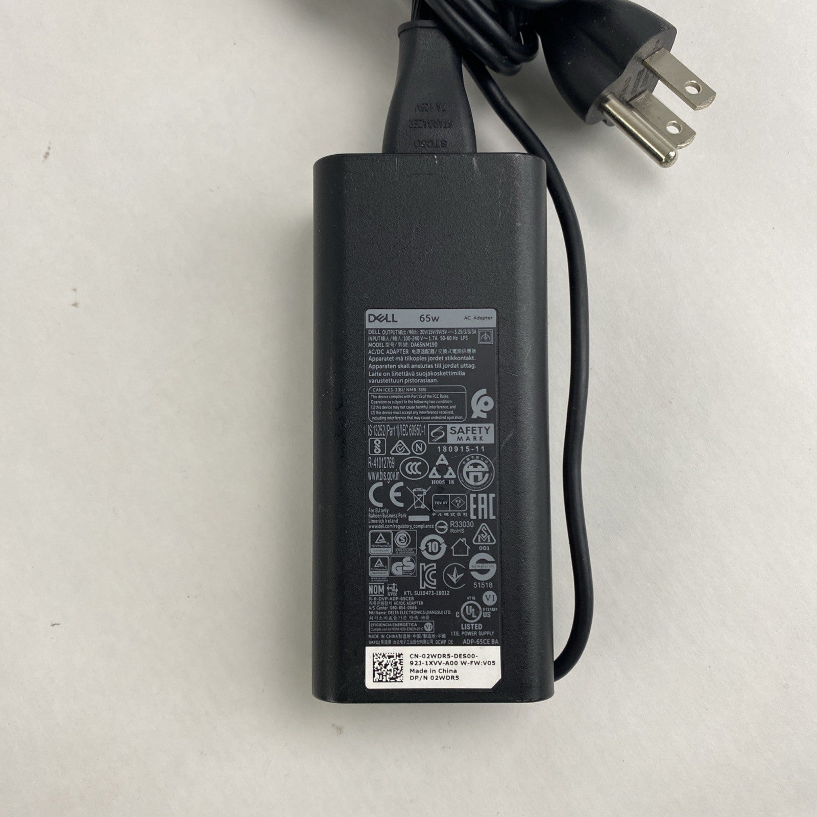 Dell DA65NM190 65W AC/DC Type C Adapter Mix lot of 3 w/ HA65NM1904