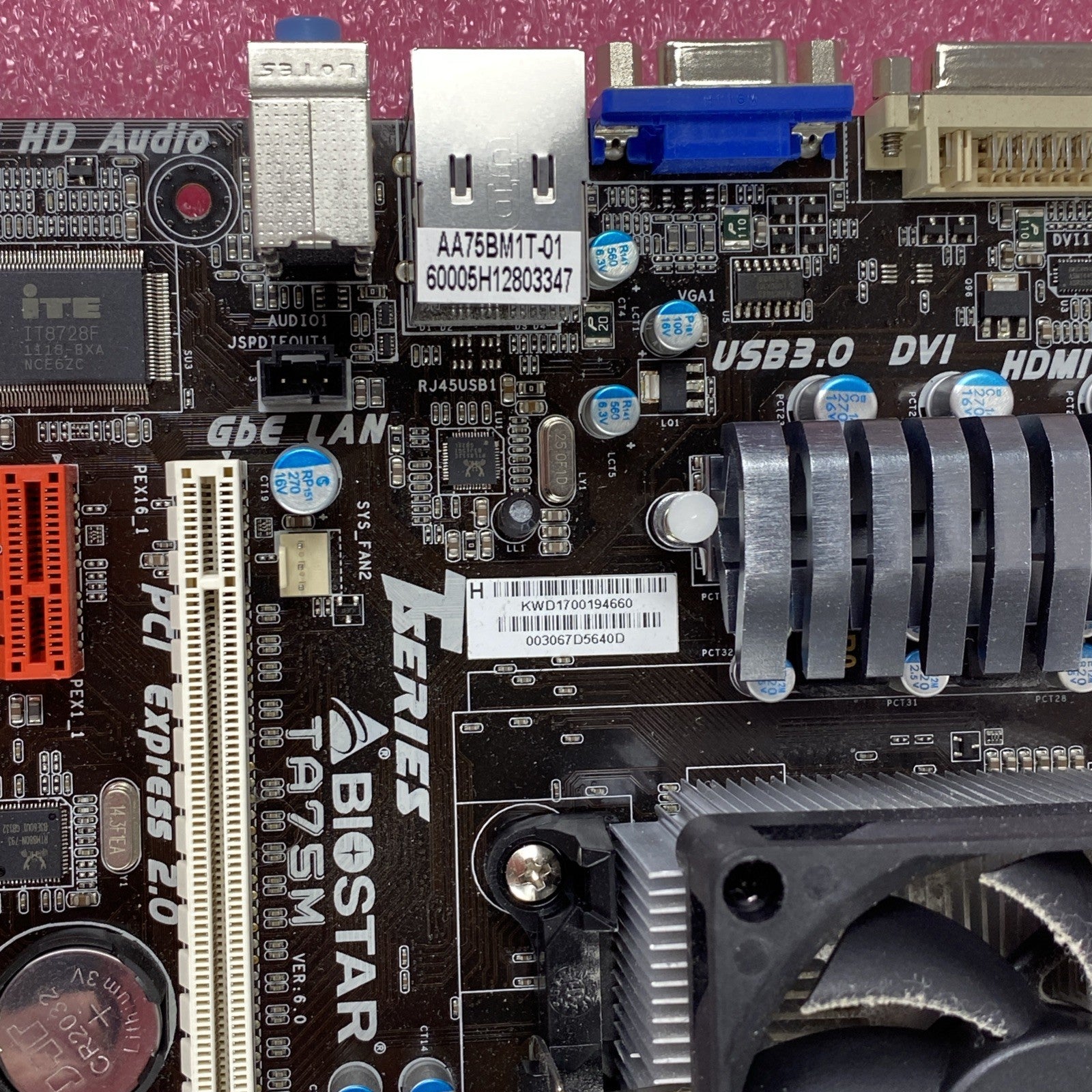 Biostat TA75M Motherboard AMD A8-3870 3.00 GHz 3GB RAM w/ Shield