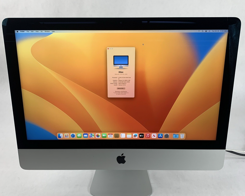 Apple iMac A2116 2019 Retina 4K 21.5" 3GHz i5 8GB RAM 250GB SSD - Screen Crack