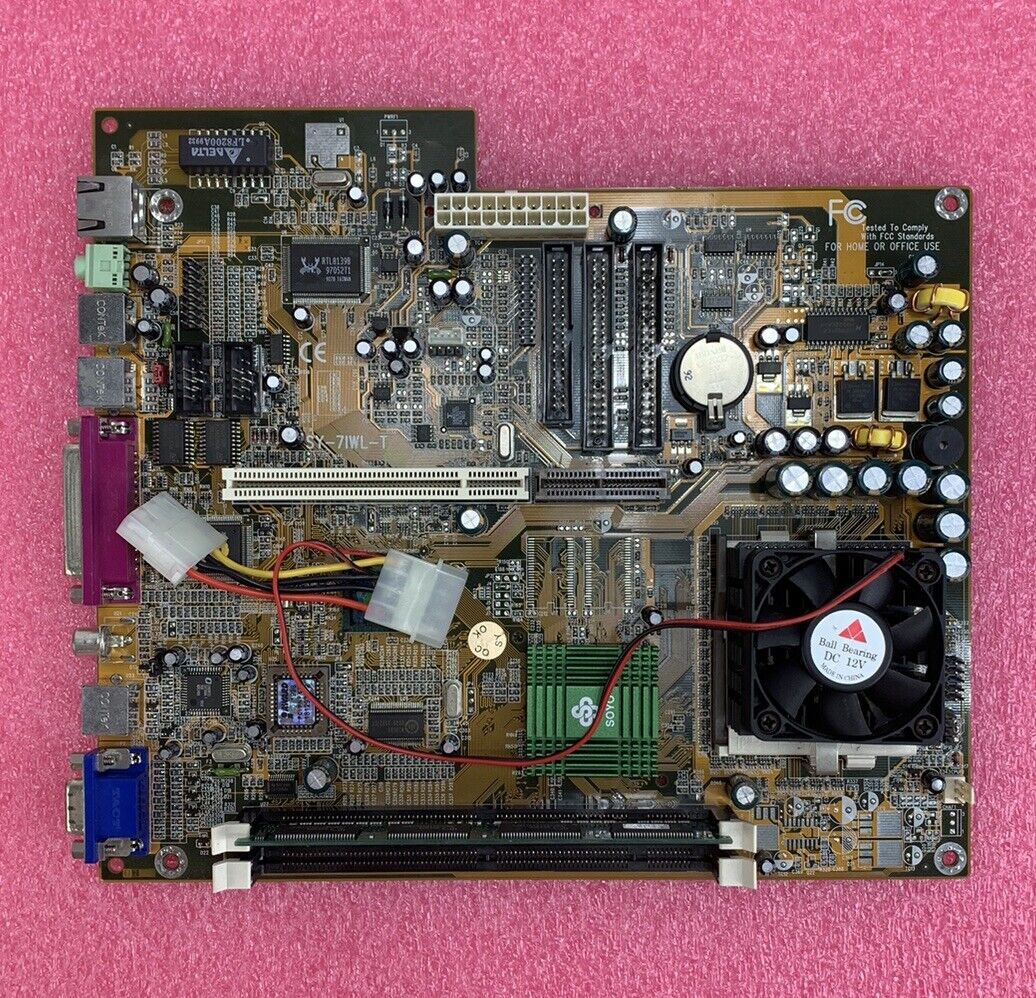 Soyo SY-71WL-T LI-7000 Motherboard Intel Celeron 400MHz 32MB RAM w/ Shield