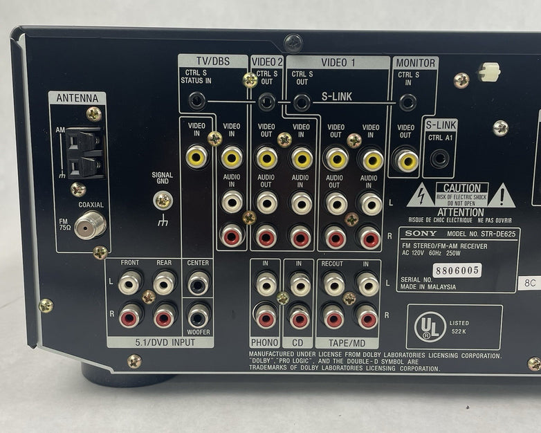 Sony STR-DE625 AM/FM Stereo AV Tested