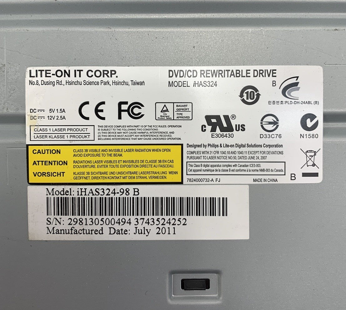 Lite-On IT iHAS324 DVD/CD Rewritable Drive (Lot of 3)