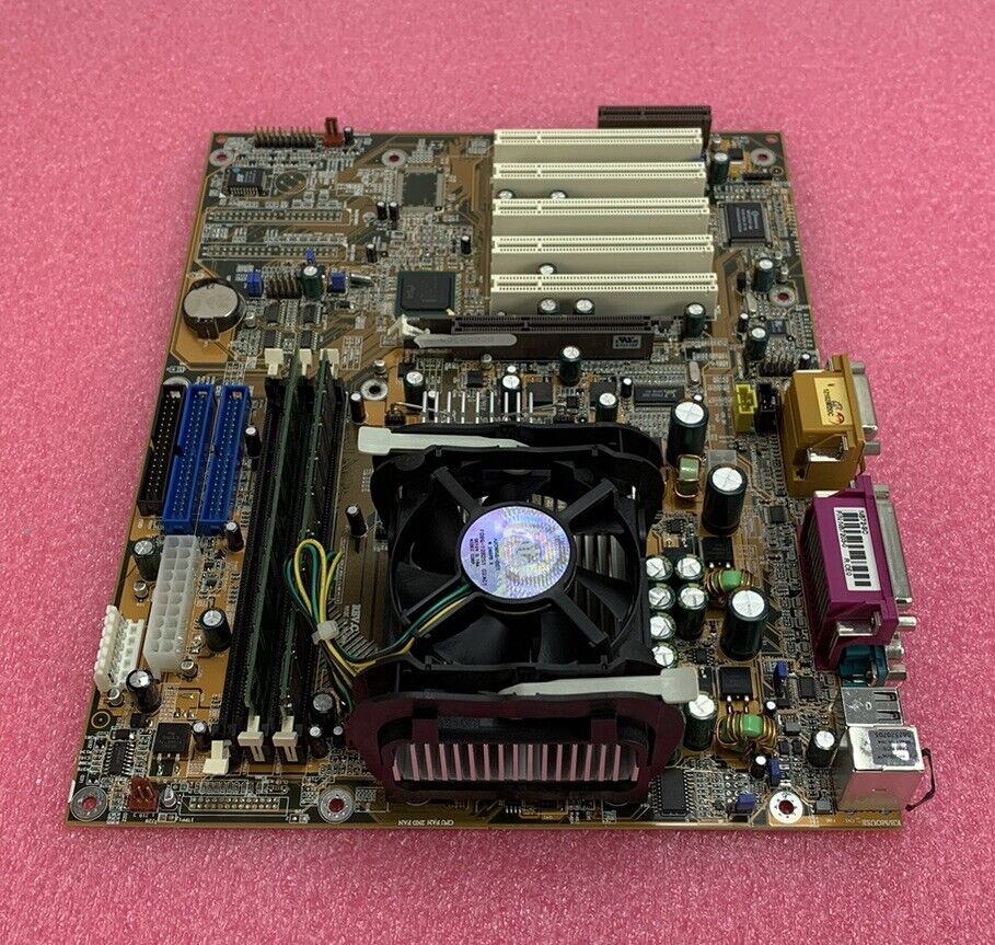 DFI NB72-SC Motherboard Intel Pentium 4 1.6GHz 384MB RAM w/Shield