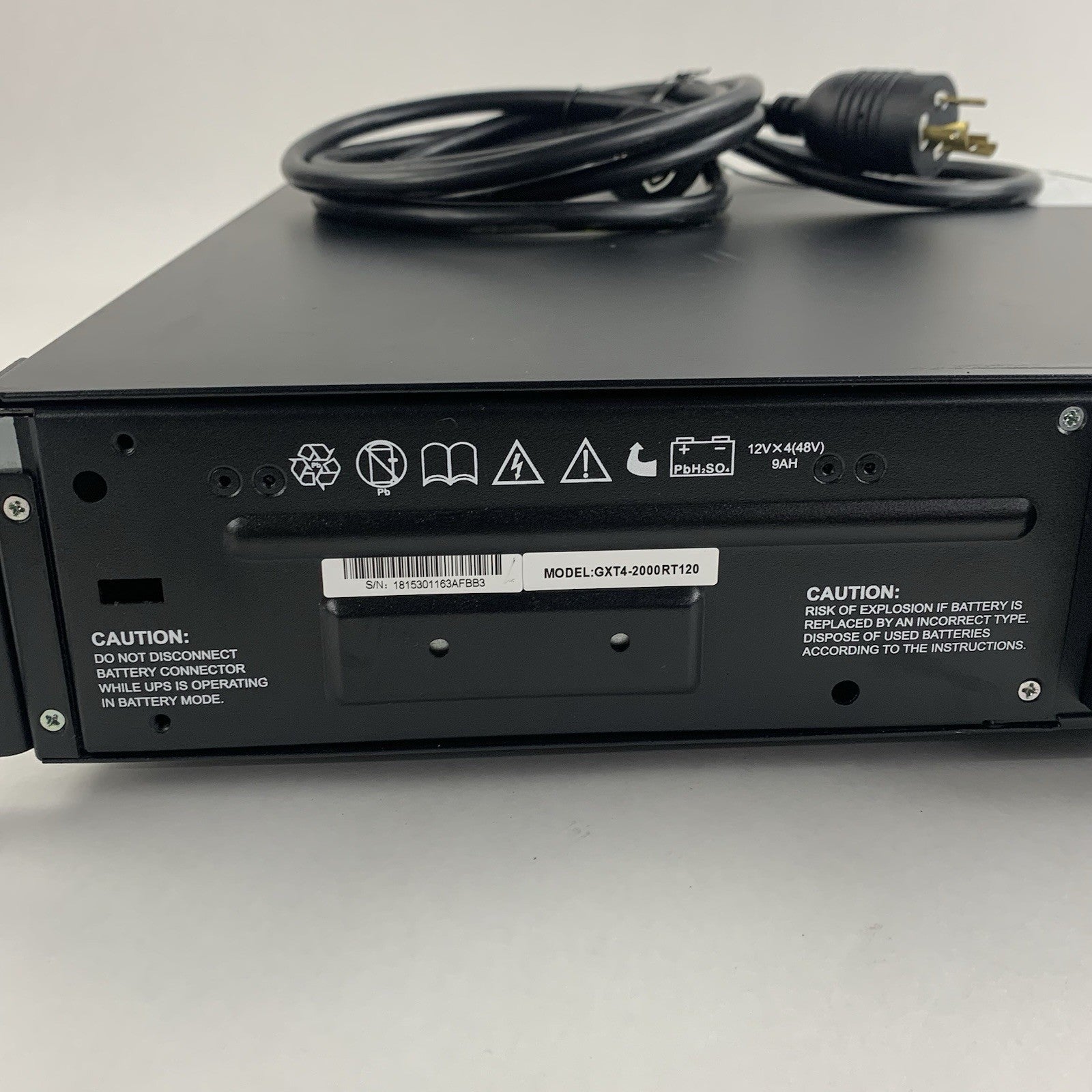 Vertiv Liebert GXT4-2000RT120 125V 20A 1940VA UPS Tested No Batteries IS-Unity4