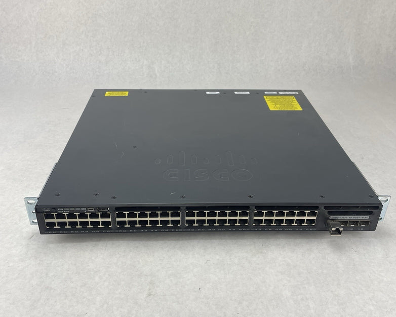 Cisco WS-C3650-48PS-L V05 48-Port PoE+ Switch 1x PSU Tested Reset