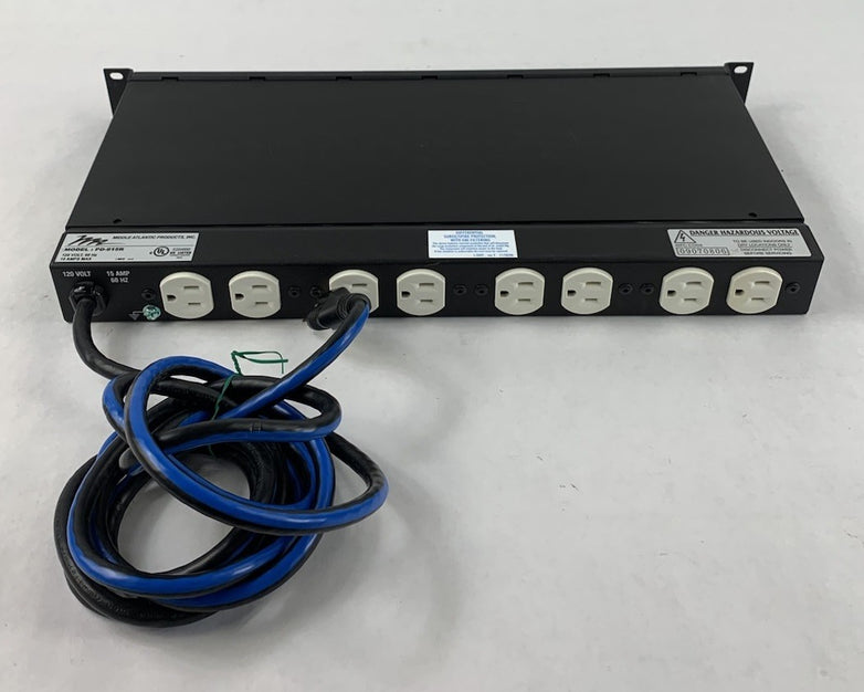 Middle Atlantic Products PD-915R 120V-15A-60Hz 8-Port Rackmount Power Center