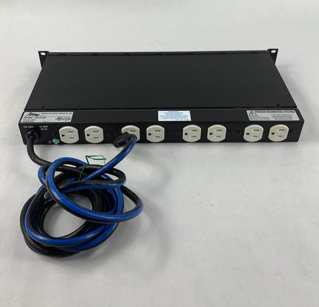 Middle Atlantic Products PD-915R 120V-15A-60Hz 8-Port Rackmount Power Center7