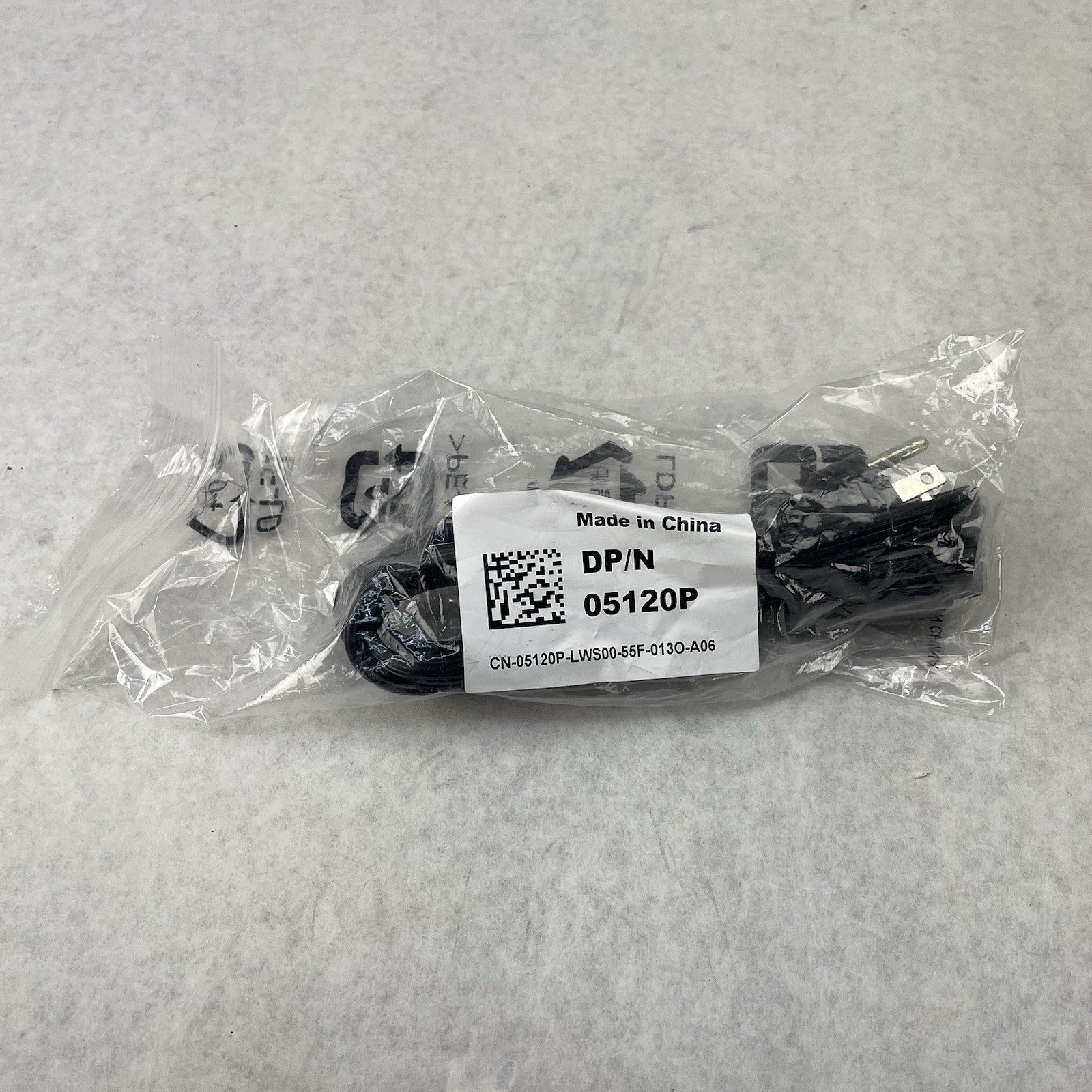 Dell 05120P 6ft AC 3-Prong Black Power Cord Cable1