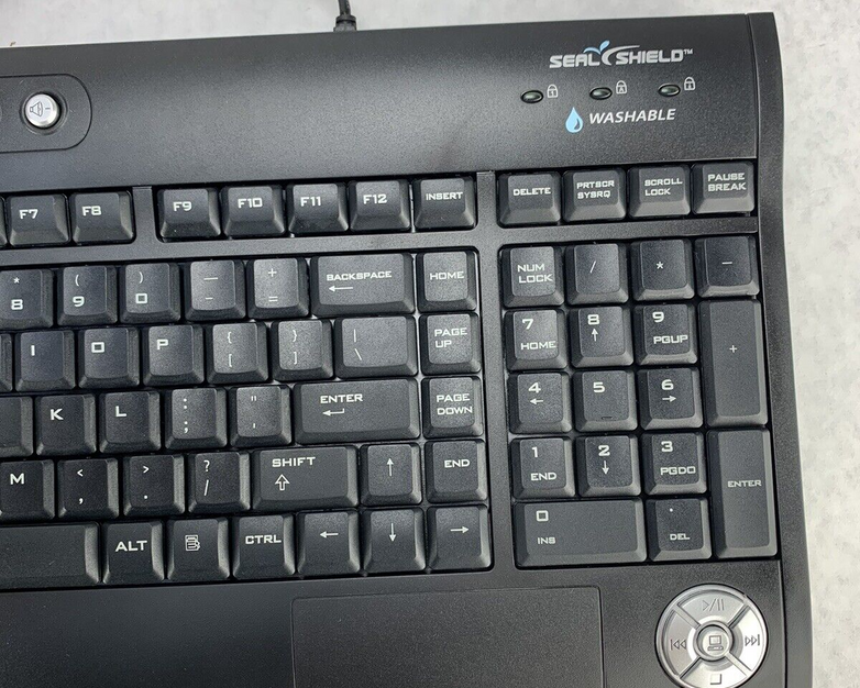 Silver Surf Multimedia Keyboard S103 Dishwasher Safe Silver Seal Protected