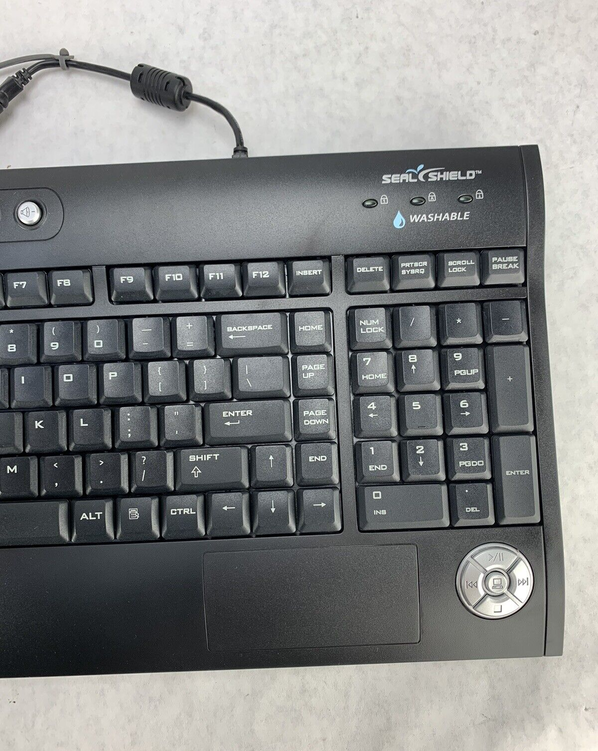 Silver Surf Multimedia Keyboard S103 Dishwasher Safe Silver Seal Protected