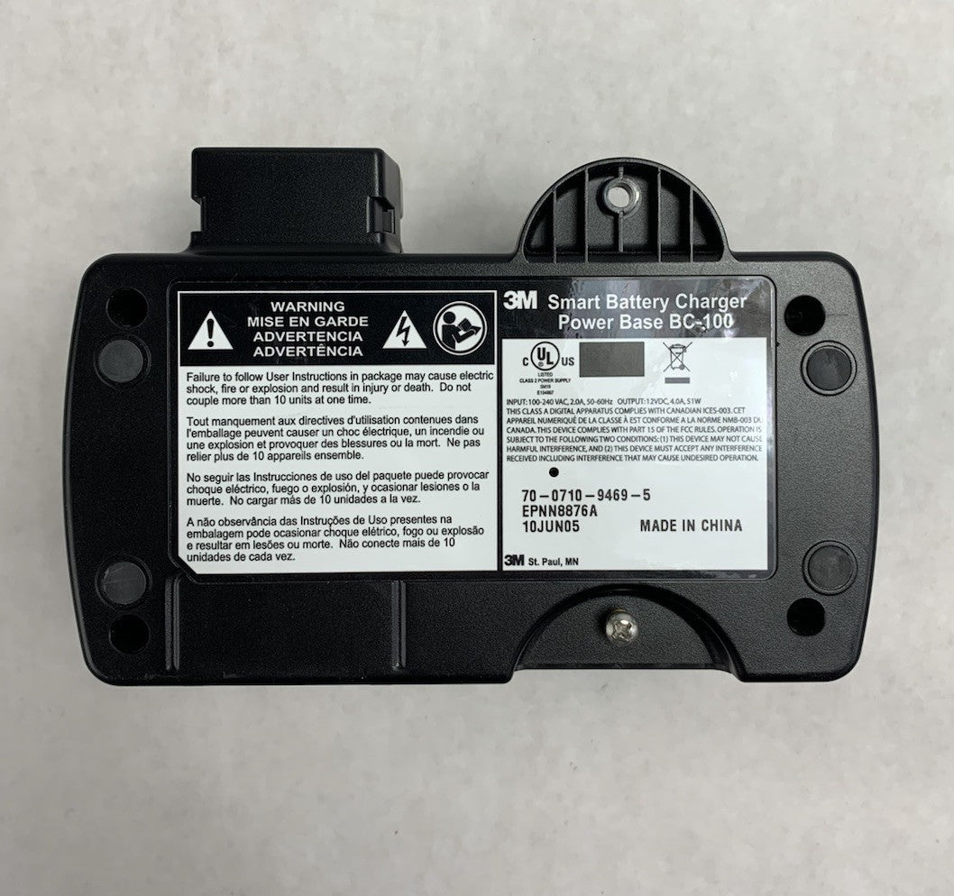 3M BC-100 Smart Battery Charger Power Base w/ BC-210A Smart Charger Adapter10