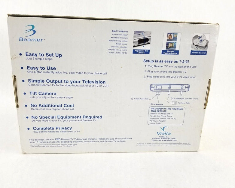 Vialta Beamer TV Videophone Station BM-TV Vintage Video Conference Phone