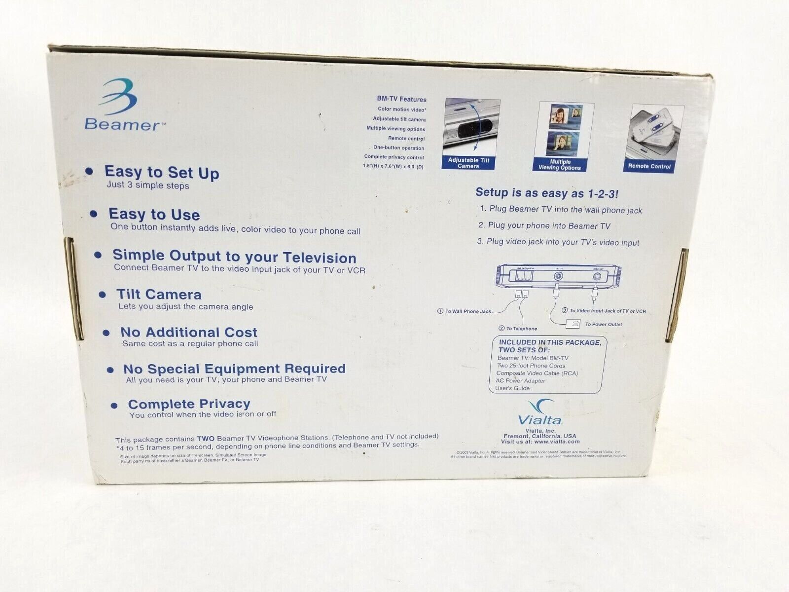 Vialta Beamer TV Videophone Station BM-TV Vintage Video Conference Phone