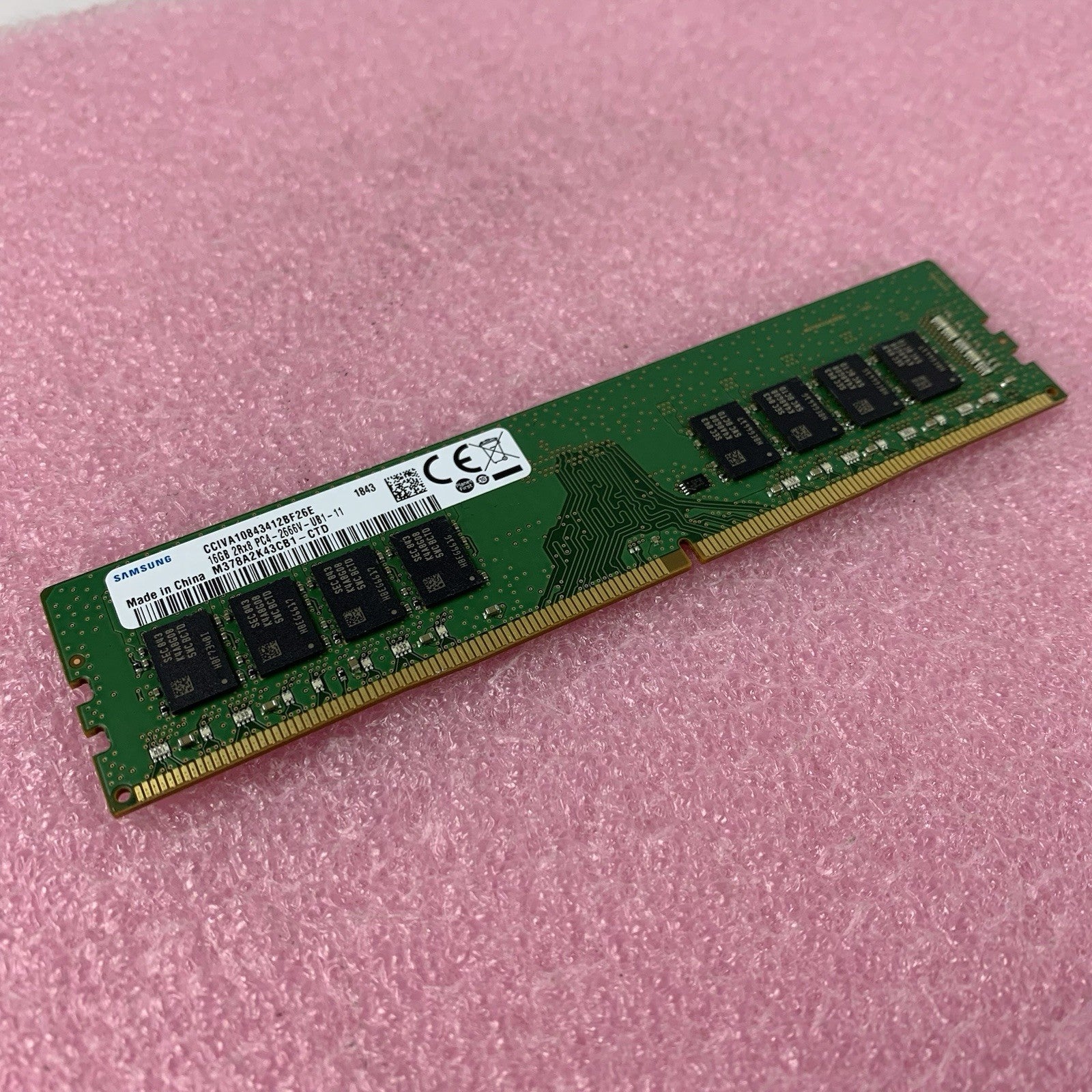 Samsung M378A2K43CB1-CTD 16 GB DDR4-2666 P-2666V 2Rx8 Desktop Ram Memory0