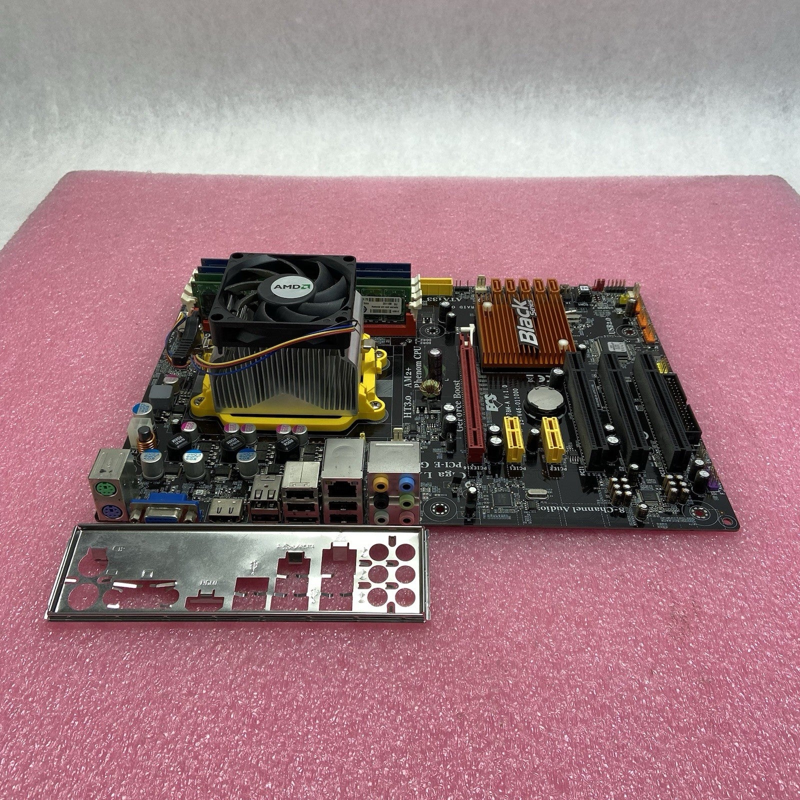 ECS GeForce 8200M-A Motherboard AMD Athlon 64 X2 2.21GHz 8GB RAM w/Shield4