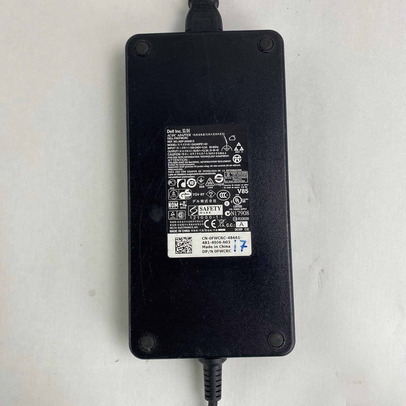 Dell GA240PE1-00 240W Mixed Lot w/ Flextronics GA240PE1-0  240W AC Adapter Lot 25