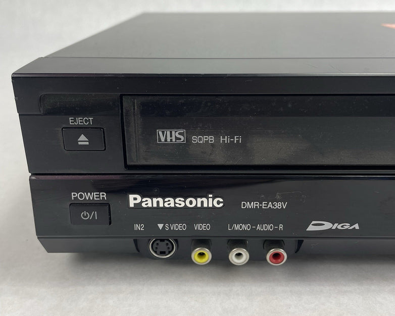 Panasonic DMR-EA38V DVD Recorder VCR Combo HDMI 1080p Tested No Power Cord