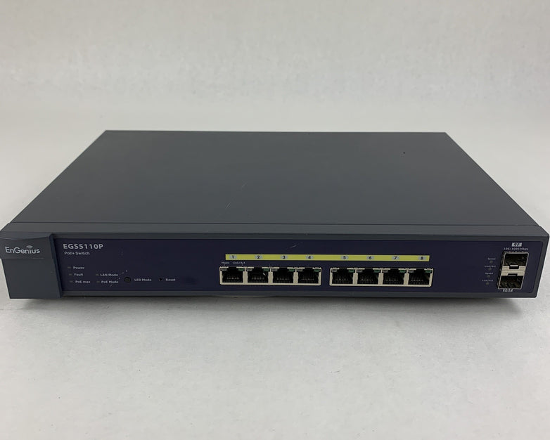 EnGenius EGS5110P 8 port Gigabit PoE Smart Switch Tested Reset