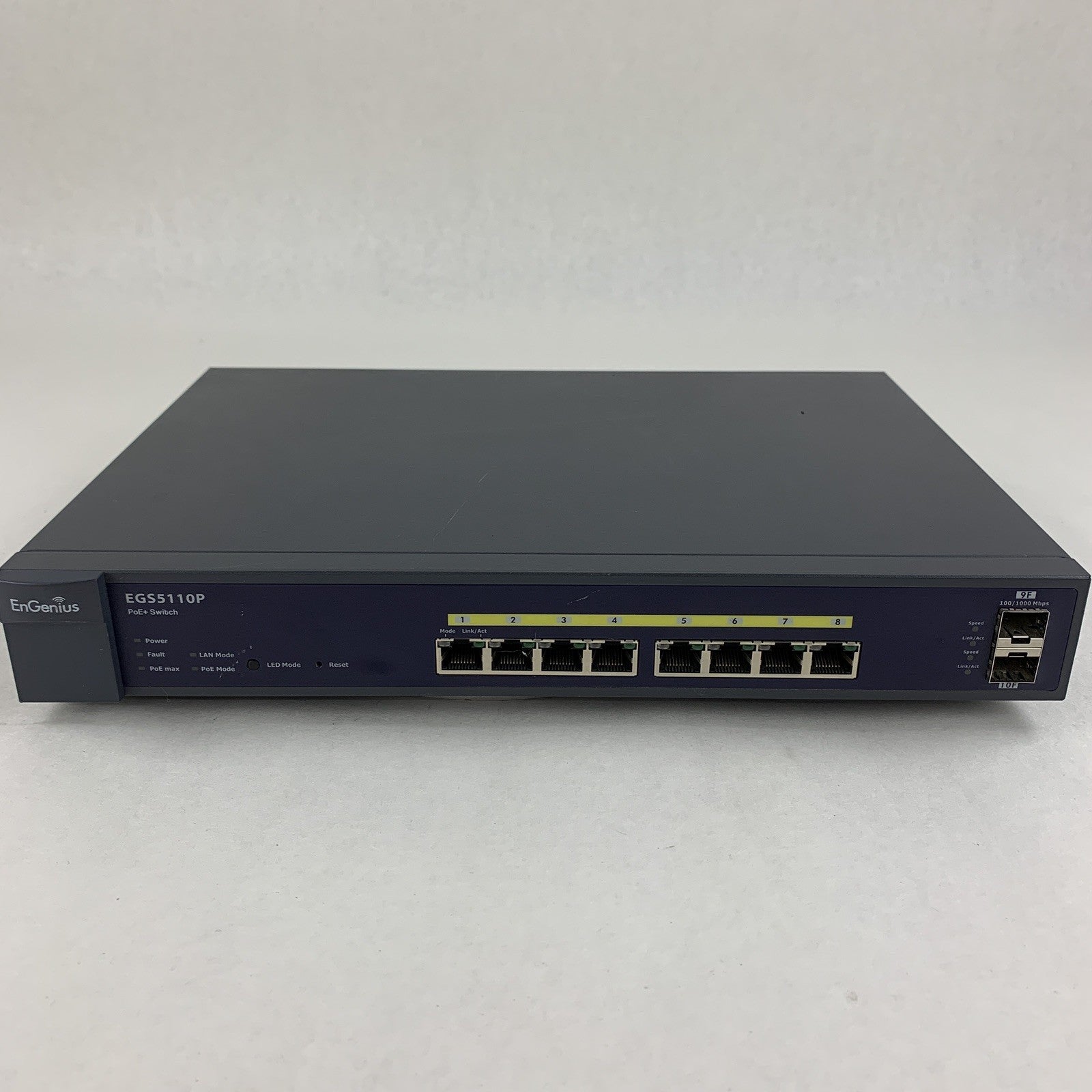 EnGenius EGS5110P 8 port Gigabit PoE Smart Switch Tested Reset