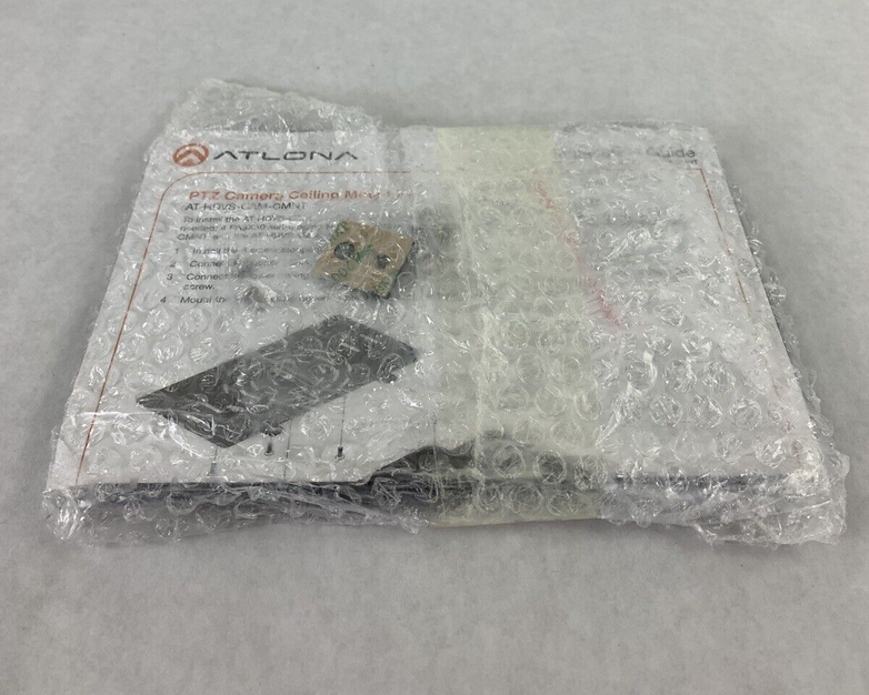 Box Opened Atlona AT-HDVS-CAM-CMNT PTZ Camera Ceiling Mount Kit Black