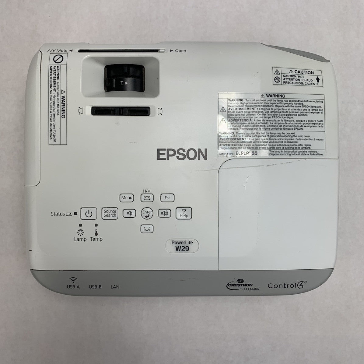 Epson PowerLite W29 H690A LCD Lamp Projector 2724 Lamp Hours - No Remote5