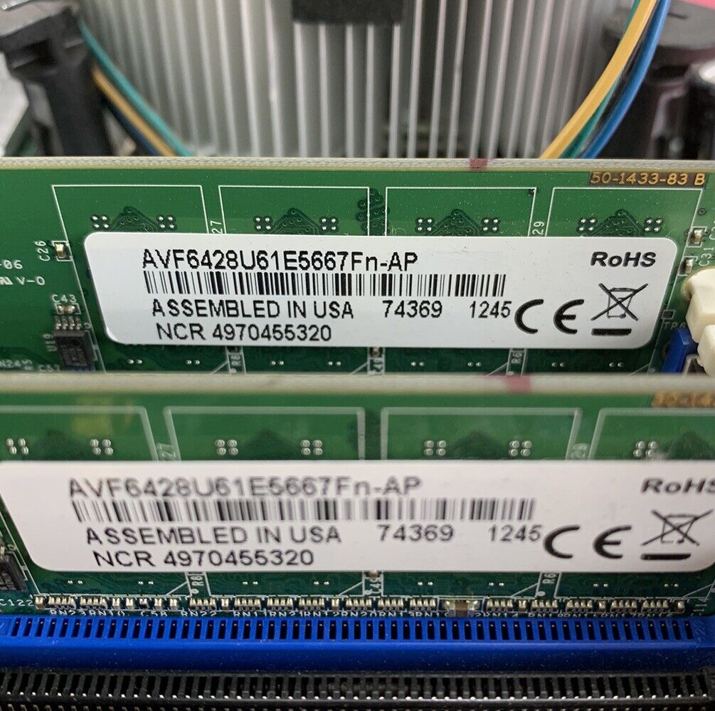 NCR 302DNR6D00941 Motherboard Intel E6400 2.13 GHz 2GB RAM w/ Shield