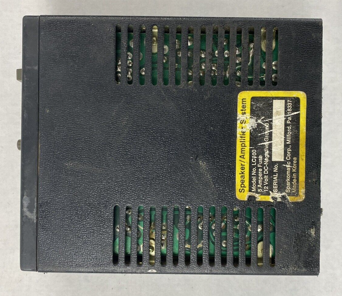 Parts and Repair Sparkomatic LC100 Speaker/Amplifier System