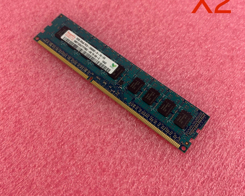 Hynix 2GB 2Rx8 DDR3 Server Memory Ram HMT125U7TFR8C-H9 T0 AB-C 1042 - Lot of 2