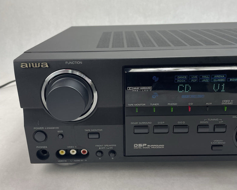 Aiwa AV-D35U 5.1Ch AV Stereo Receiver Only Tested No Remote