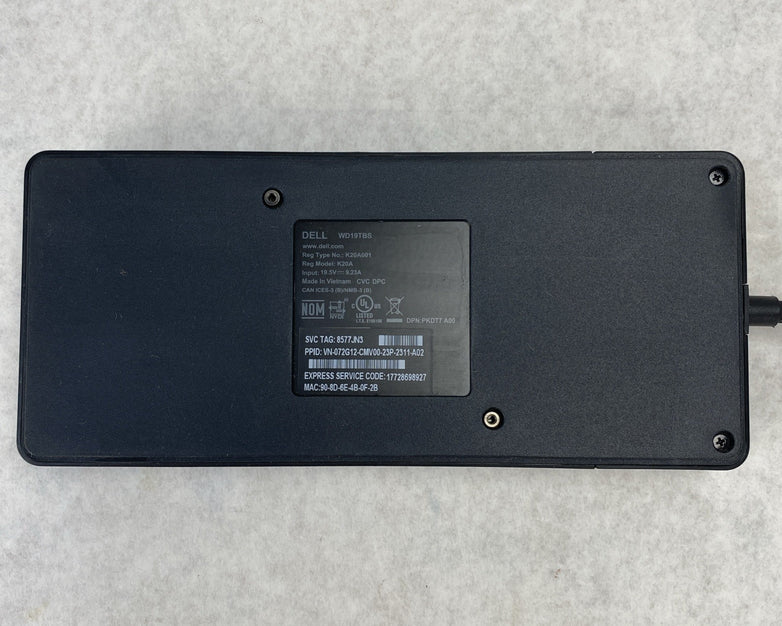 Dell WD19TBS K20A Thunderbolt USB-C Docking Station