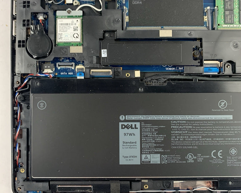 Dell Precision 3541 15.6" Laptop Intel i7-9750H 2.6 GHz 16 GB Ram No OS No HDD