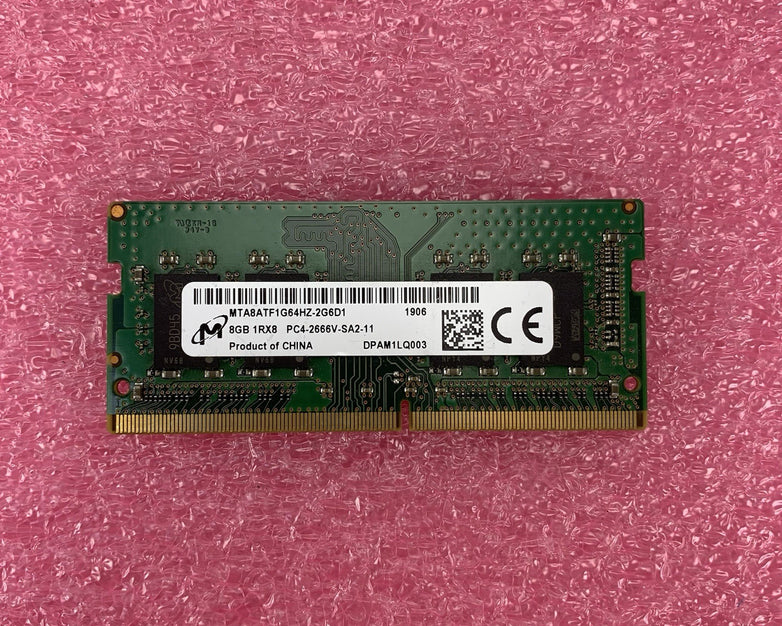 Micron MTA8ATF1G64HZ-2G6D1 PC4-2666V-SA2-11 8GB 1Rx8 Desktop Memory RAM
