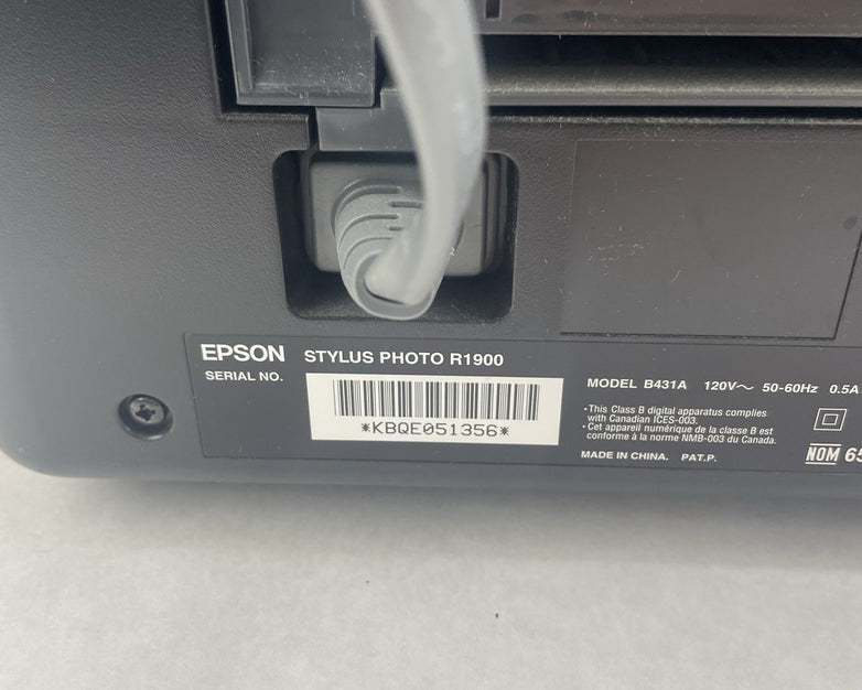 Epson Stylus Photo R1900 Digital Photo Inkjet Printer Untested No Ink