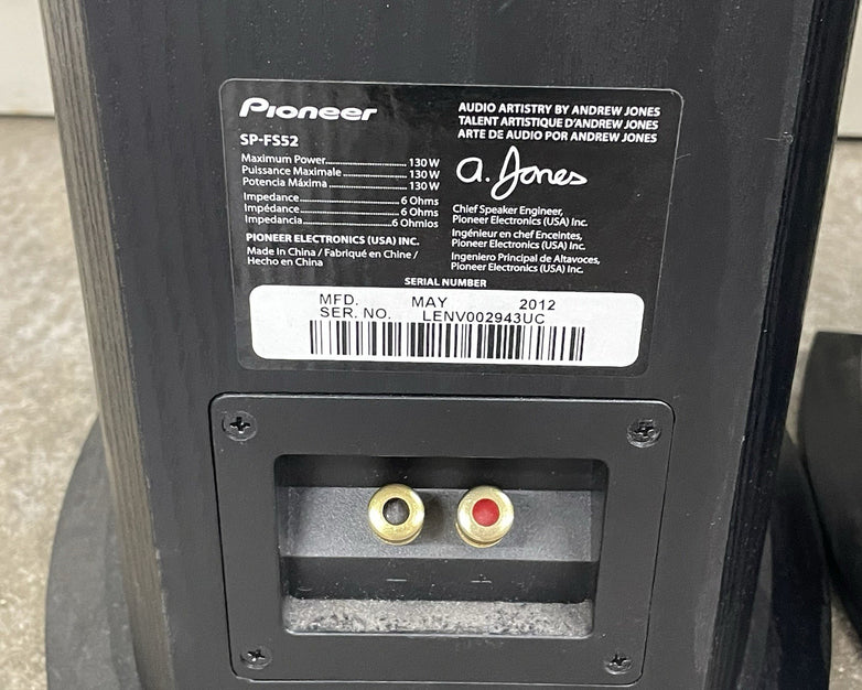 Pioneer SP-FS52 Andrew Jones Designed Floorstanding Loudspeaker Set Of 2