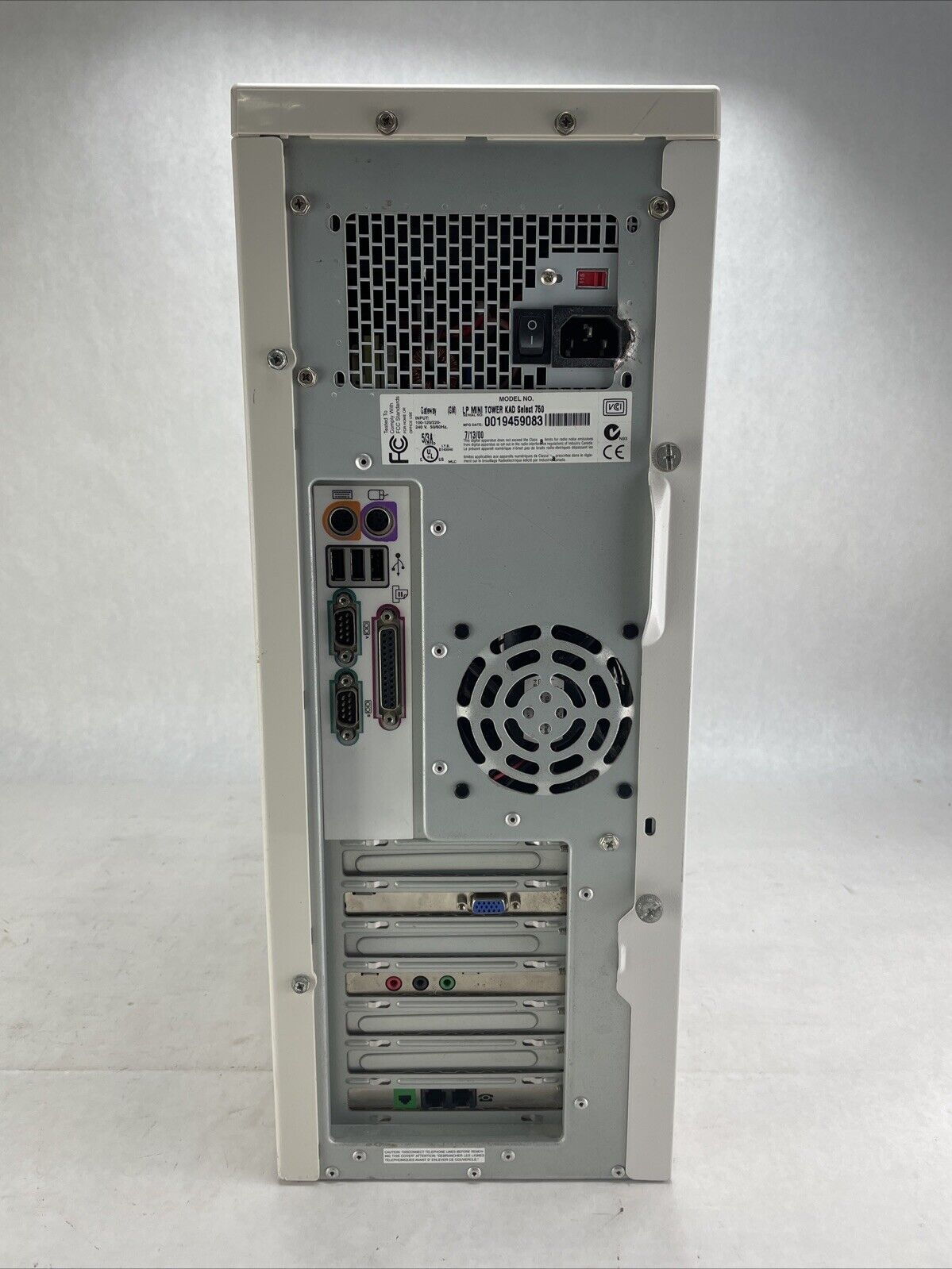 Gateway Select 750 MT AMD 750MHz 64MB RAM No HDD No OS