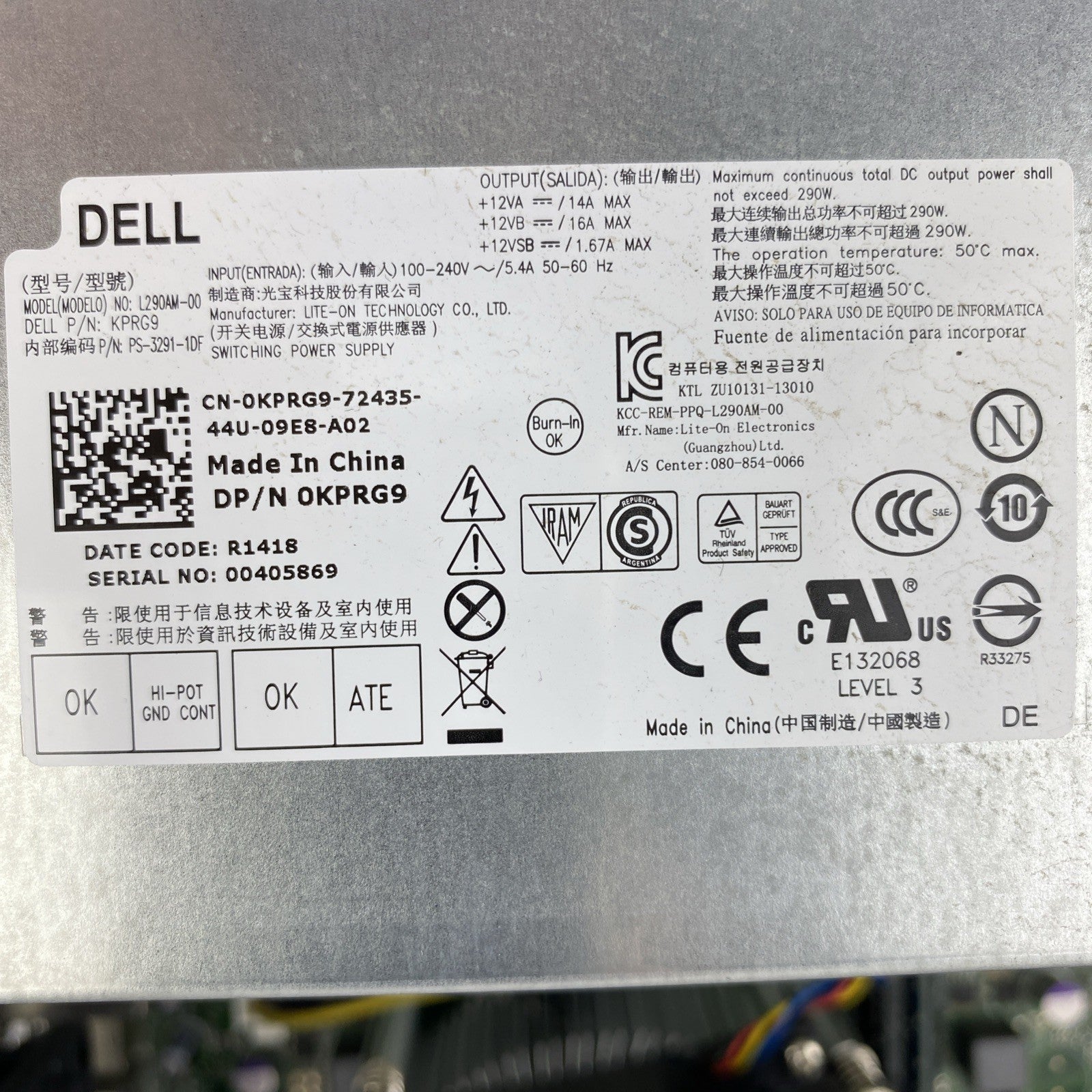 Dell OptiPlex 3020 MT Intel Quad Core i5-4590 3.30GHz 4GB RAM DVDRW No HDD OS