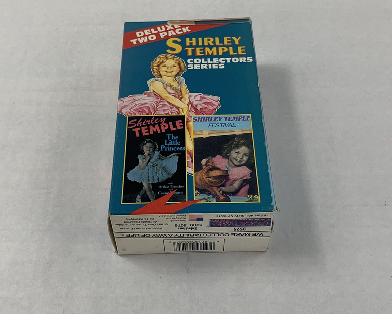 Vintage Shirley Temple In The Little Princess & Festival 2 Movie VHS Tape Set