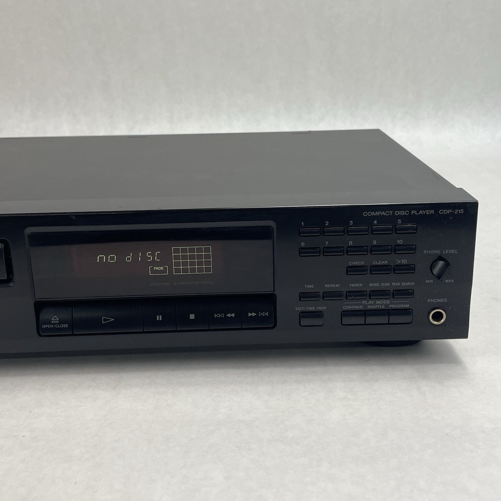 Sony CDP-215 Single Disc CD Player Tested2