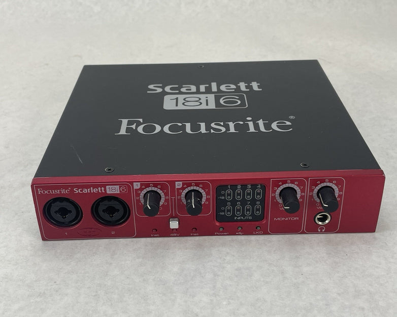 Focusrite Scarlett 18i6 USB Audio Interface Gain For Parts or Repair