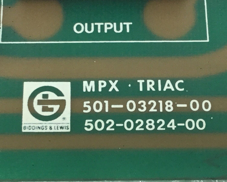 Giddings & Lewis MPX Triac 501-03218-00  502-02824-00 Circuit Board (Lot of 2)