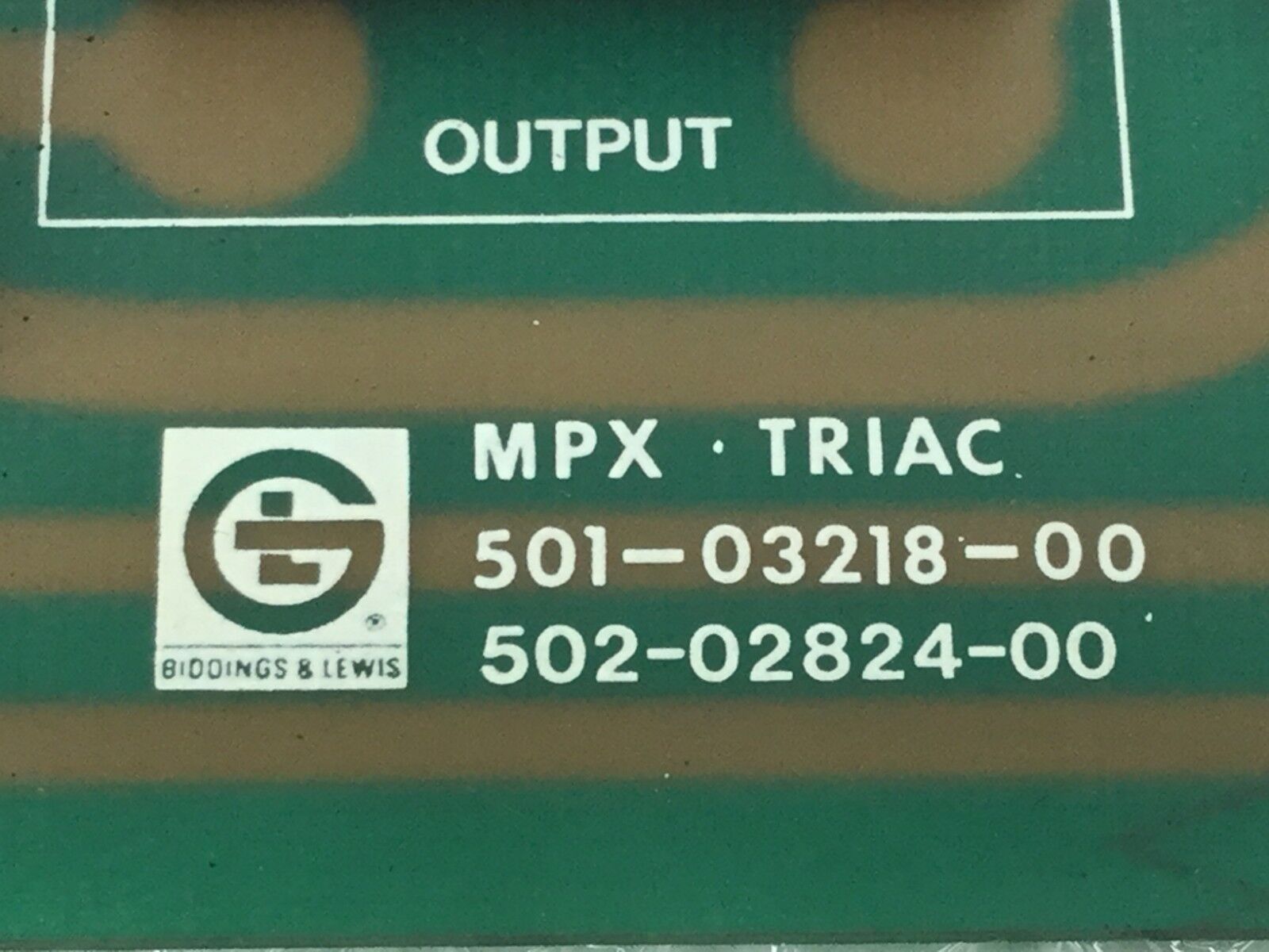Giddings & Lewis MPX Triac 501-03218-00  502-02824-00 Circuit Board (Lot of 2)