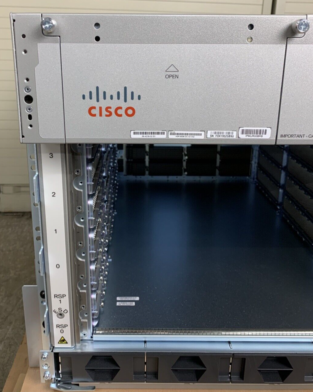 Cisco ASR9006-DC-V2 Router Blank Chassis Only Box Opened Missing Accessory Kit