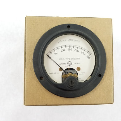 GE U.S.N Type CG-22066 DC Milliamperes 8D041