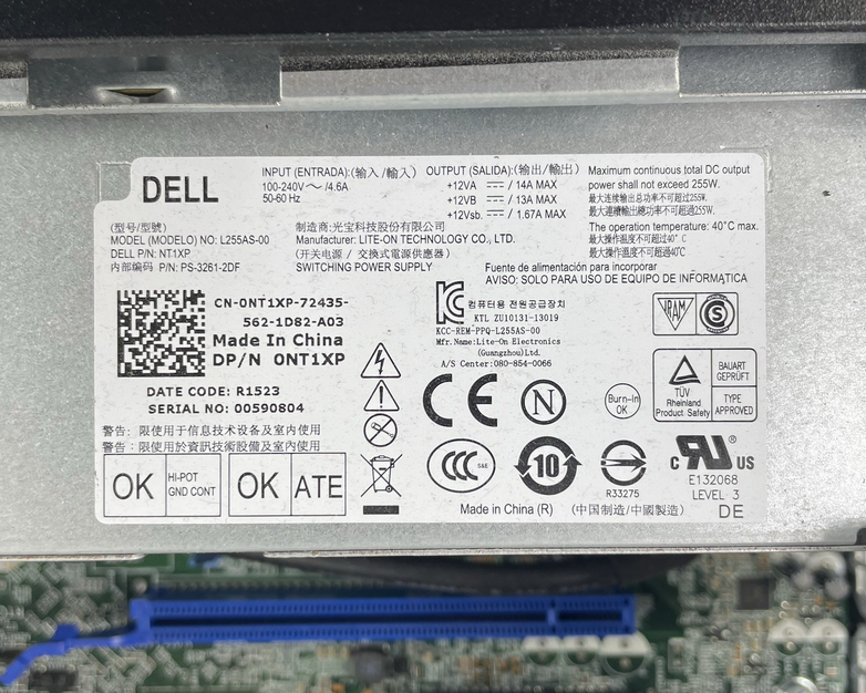 Dell Optiplex 7020 SFF i7-4790 3.60 GHz 4 GB RAM No HDD/OS