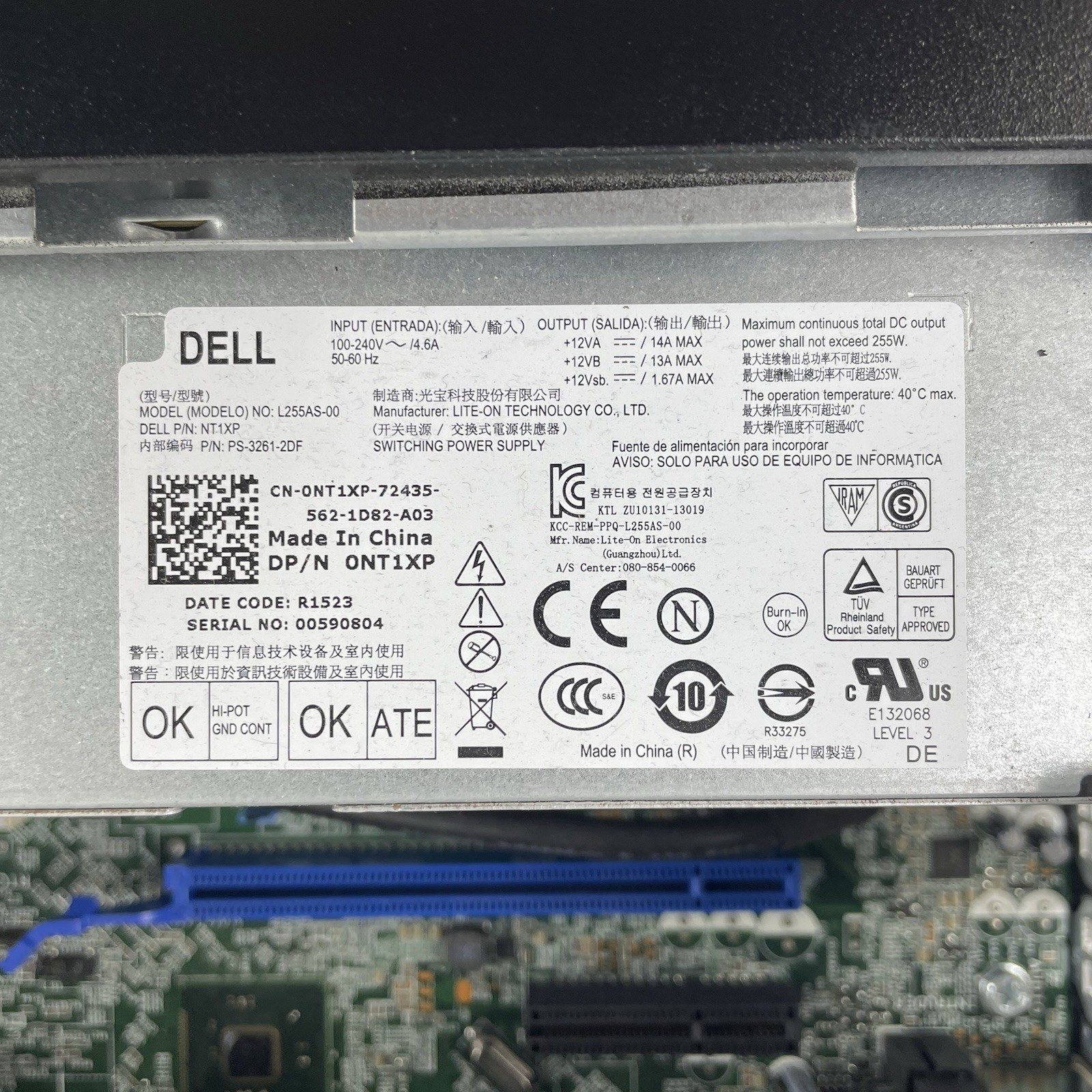 Dell Optiplex 7020 SFF i7-4790 3.60 GHz 4 GB RAM No HDD/OS10