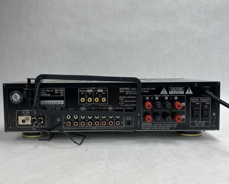 Denon DRA-435R Precision Audio Component AM-FM Stereo Receiver With Antenna