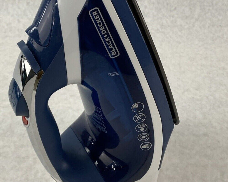 Black Decker ICR16X Nonstick Many Fabric Steam Clothes Iron with Cord Reel