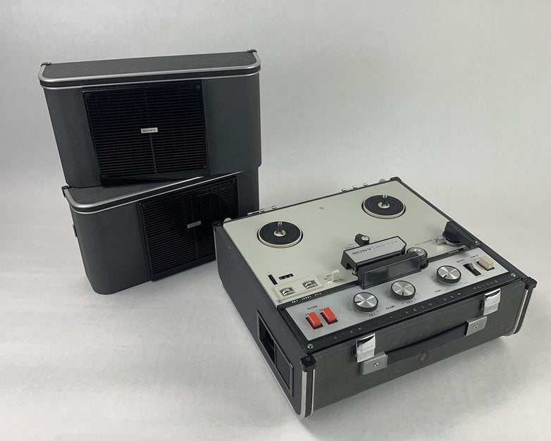 Sony TC-200 Stereo Tapecorder w/ Detachable Speakers - Parts or Repair