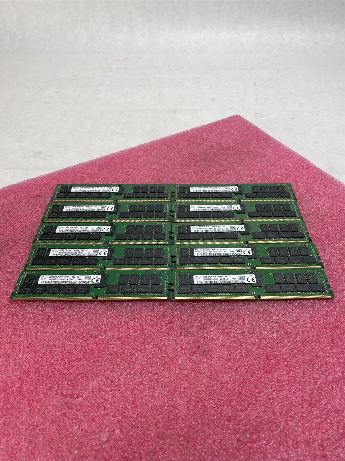 SK Hynix 32GB 2Rx4 PC4-2666V HMA84GR7JJR4N-VK T3 AC Lot of 10