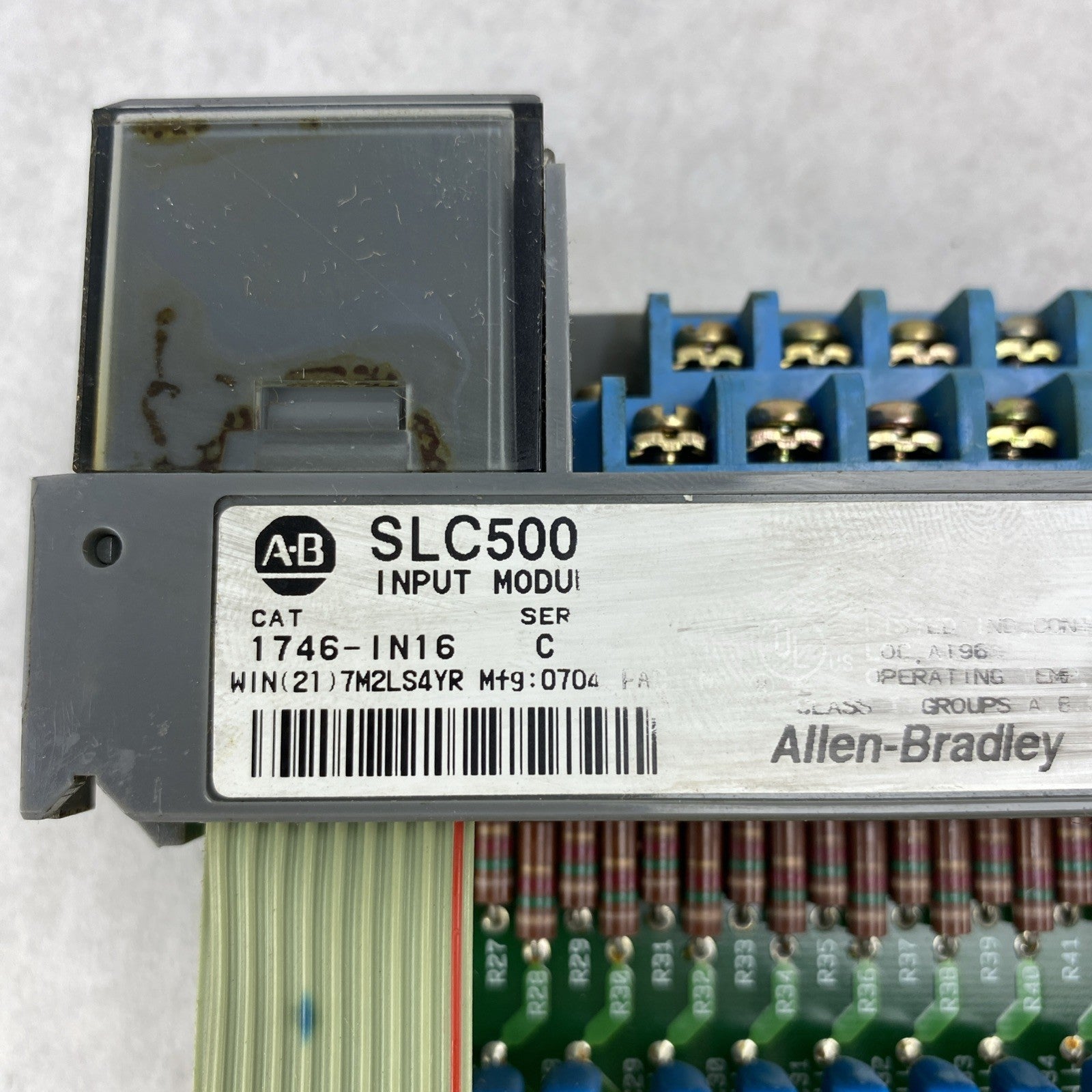 Allen-Bradley SLC500 Input Module 1746-IN16 Ser. C - Untested And Missing Cover3